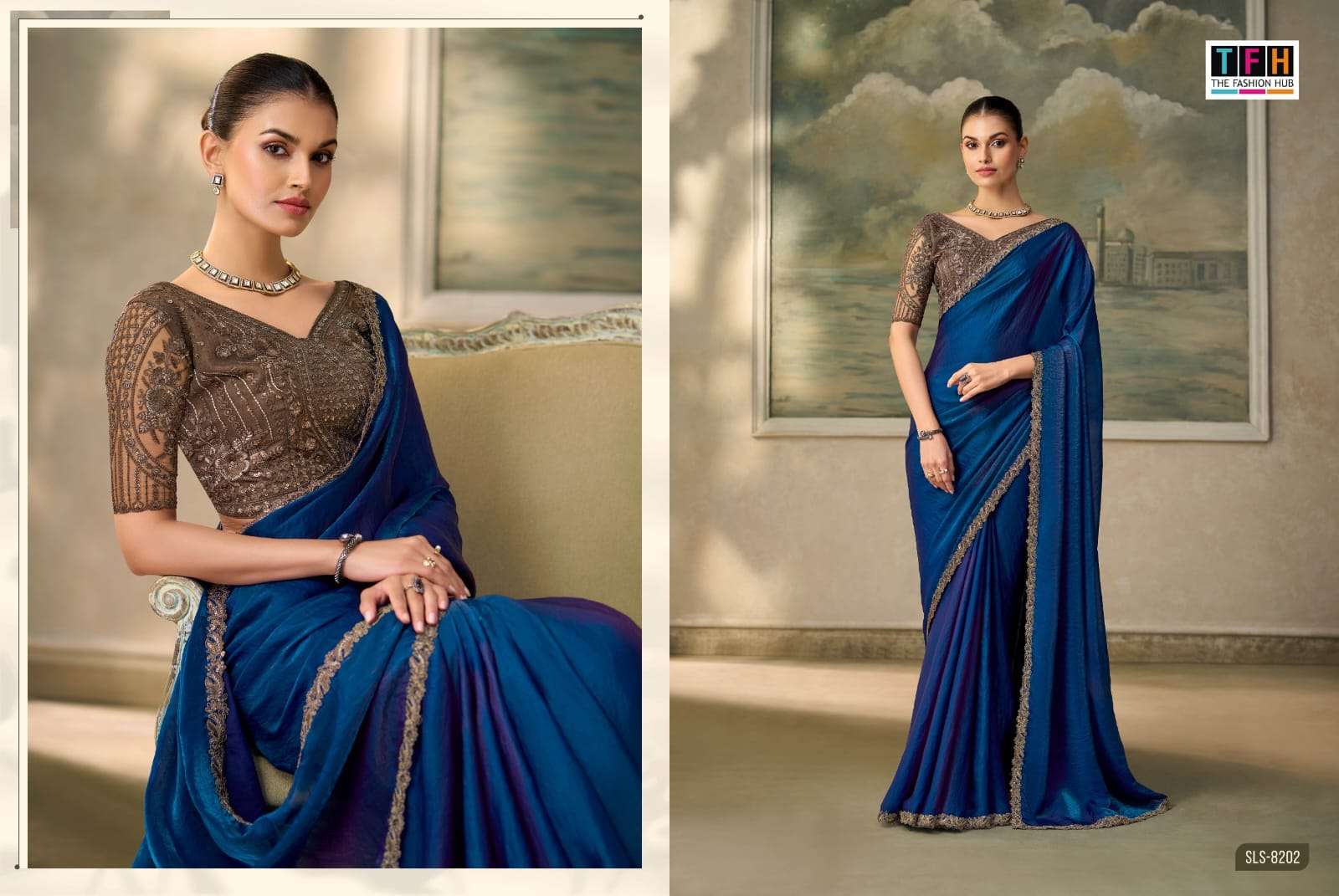 THF PRESENTS Salsa Style -6 (8200 Series) DESIGNER FANCY BLOUSE CONCEPT PARTYWEAR SAREES CATALOG WHOLESALER AND EXPORTERS