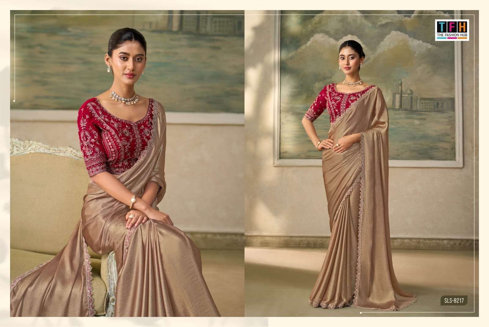 THF PRESENTS Salsa Style -6 (8200 Series) DESIGNER FANCY BLOUSE CONCEPT PARTYWEAR SAREES CATALOG WHOLESALER AND EXPORTERS