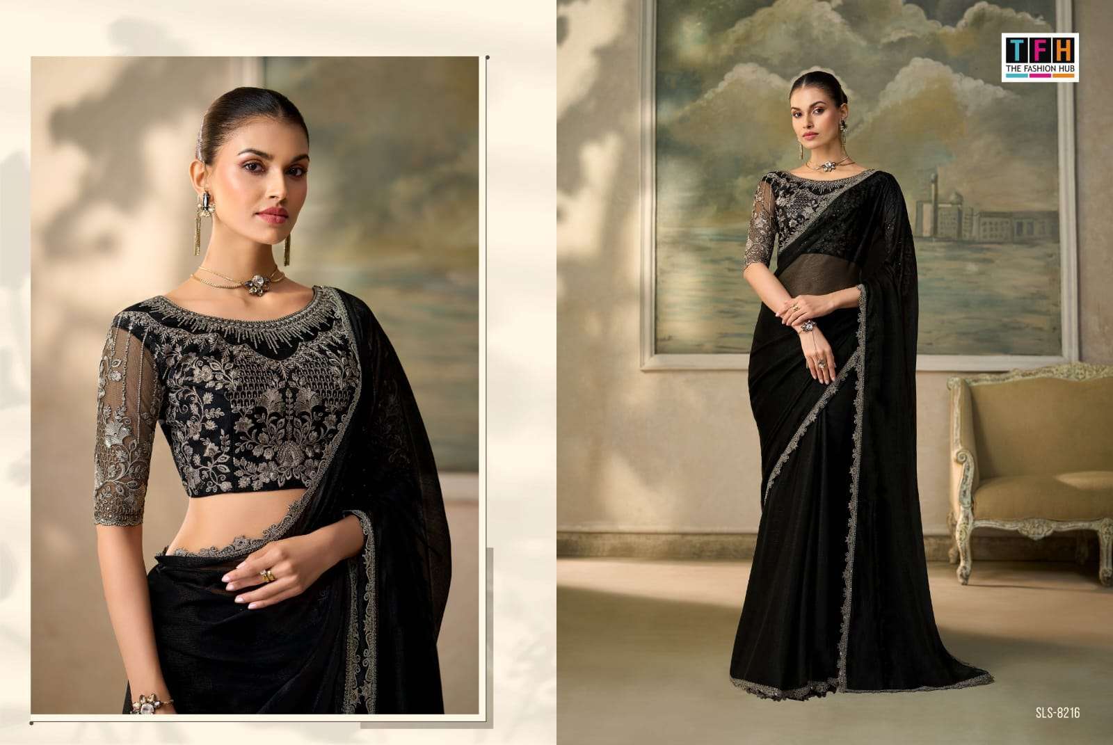 THF PRESENTS Salsa Style -6 (8200 Series) DESIGNER FANCY BLOUSE CONCEPT PARTYWEAR SAREES CATALOG WHOLESALER AND EXPORTERS
