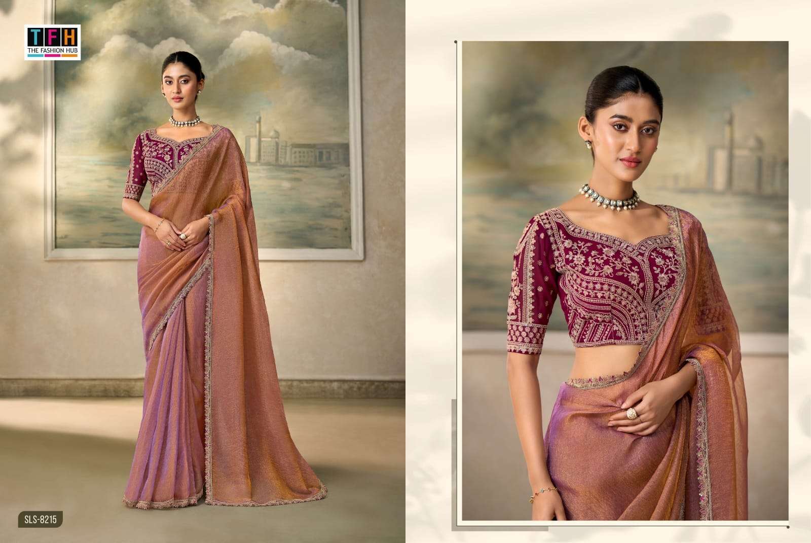 THF PRESENTS Salsa Style -6 (8200 Series) DESIGNER FANCY BLOUSE CONCEPT PARTYWEAR SAREES CATALOG WHOLESALER AND EXPORTERS