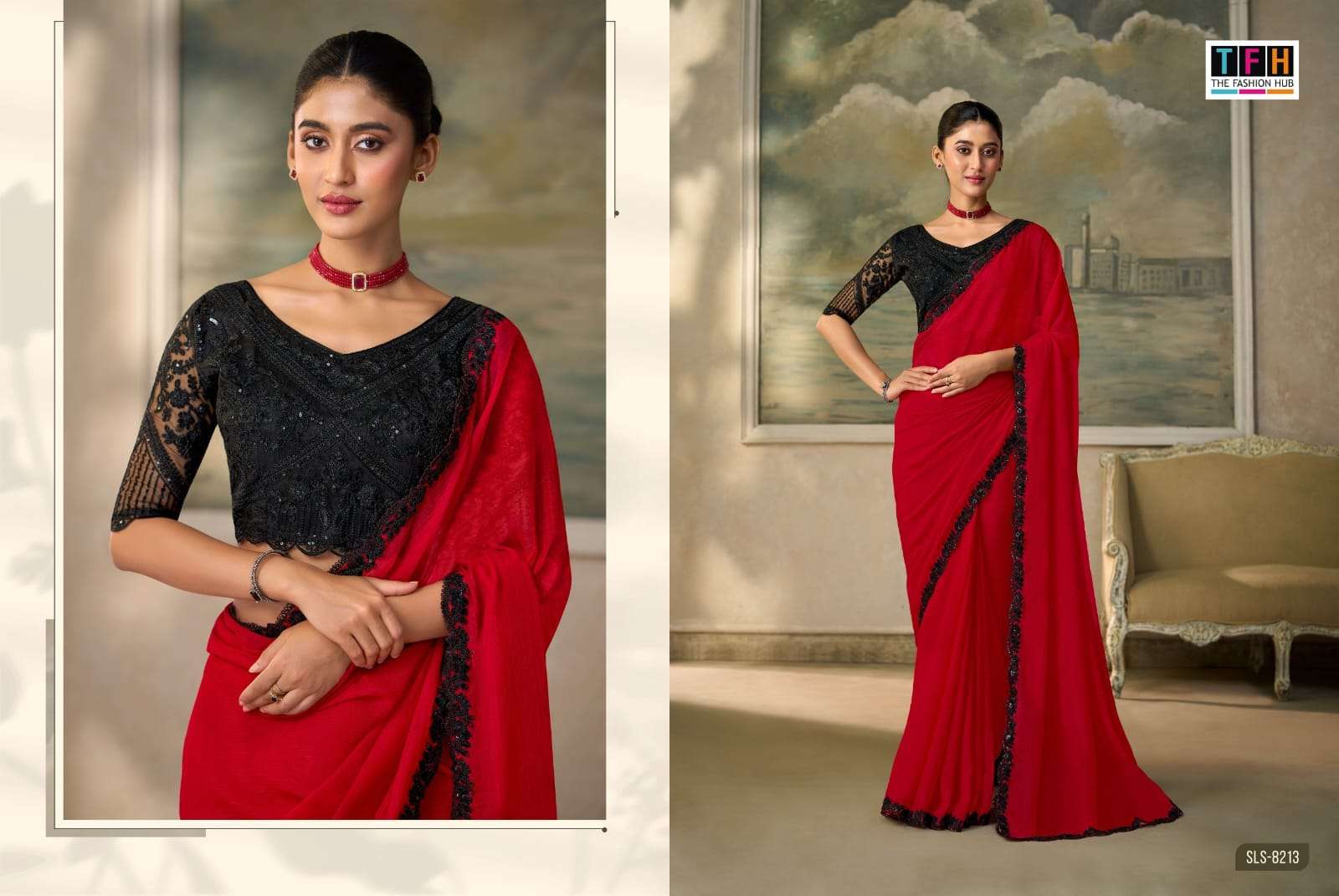 THF PRESENTS Salsa Style -6 (8200 Series) DESIGNER FANCY BLOUSE CONCEPT PARTYWEAR SAREES CATALOG WHOLESALER AND EXPORTERS