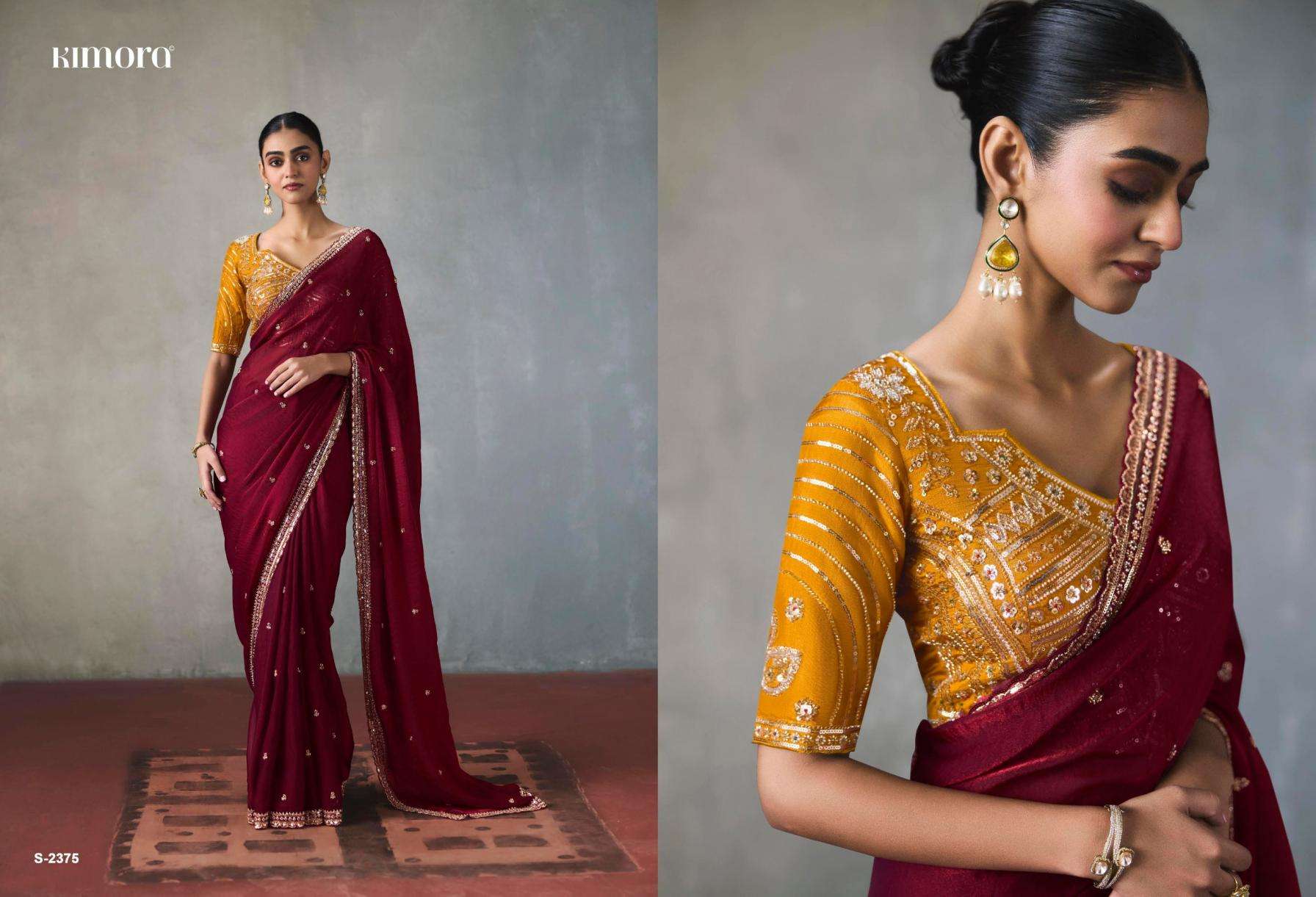 kimora presents i con vol 37 lightweight silk festive wear fancy sarees catalog collection