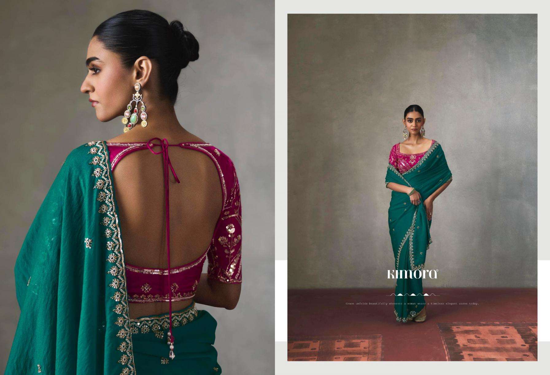 kimora presents i con vol 37 lightweight silk festive wear fancy sarees catalog collection