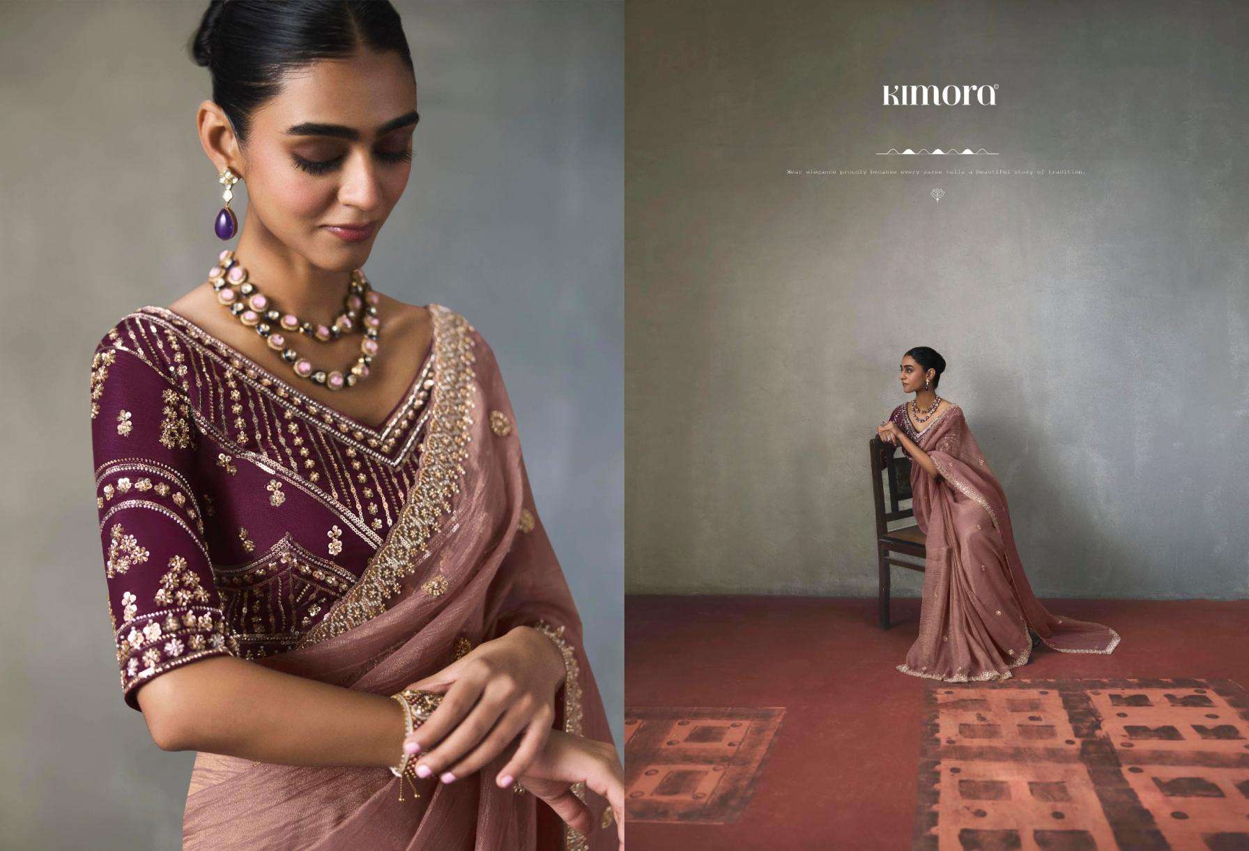 kimora presents i con vol 37 lightweight silk festive wear fancy sarees catalog collection