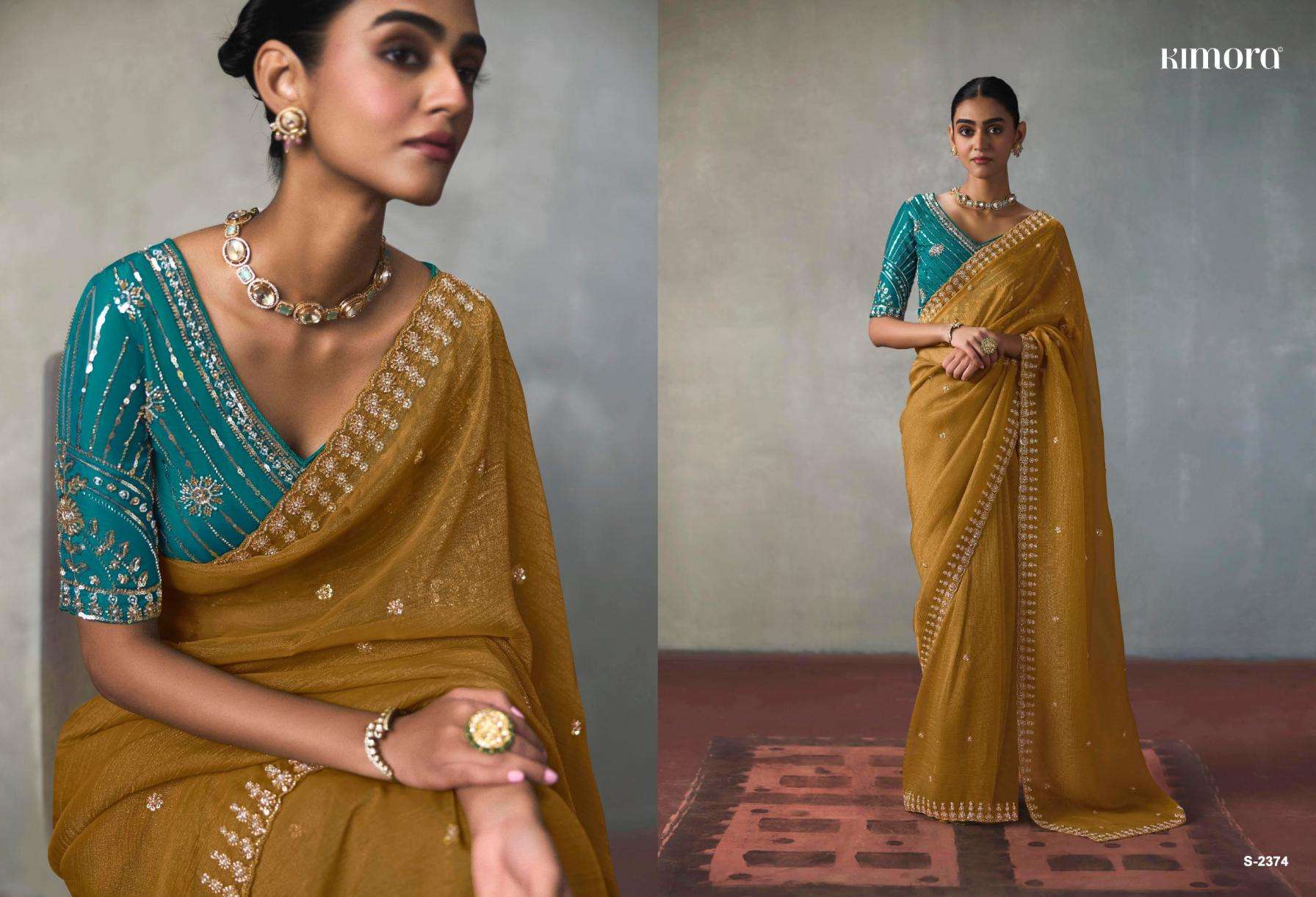 kimora presents i con vol 37 lightweight silk festive wear fancy sarees catalog collection