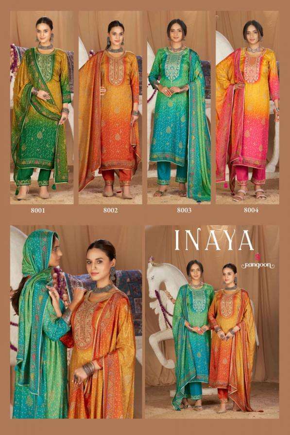 rangoon inaya attractive muslin aari work readymade 3pcs catalog