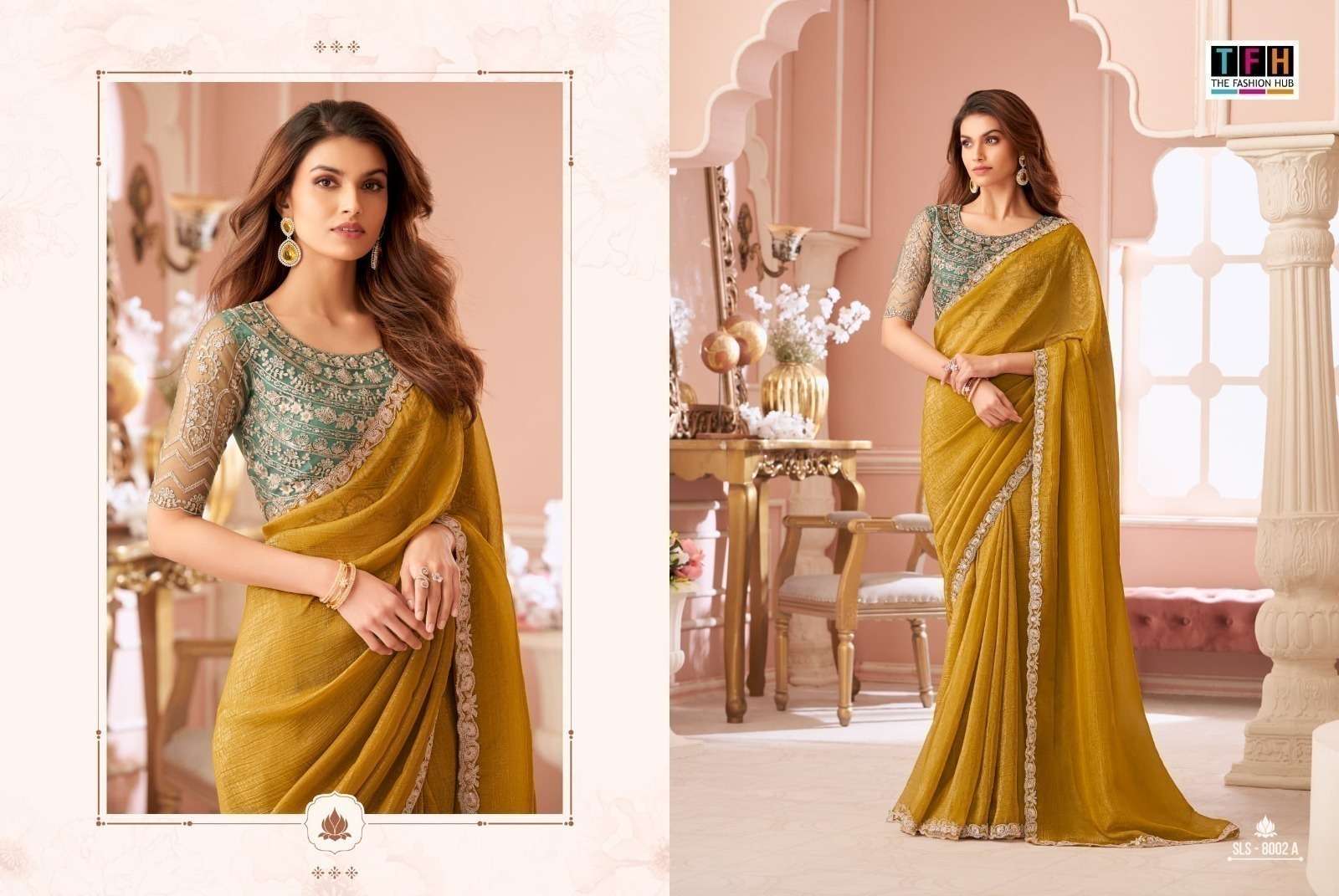 TFH Salsa Style Hits SLS 8002 Colors Party Wear Georgette Saree Collection Surat