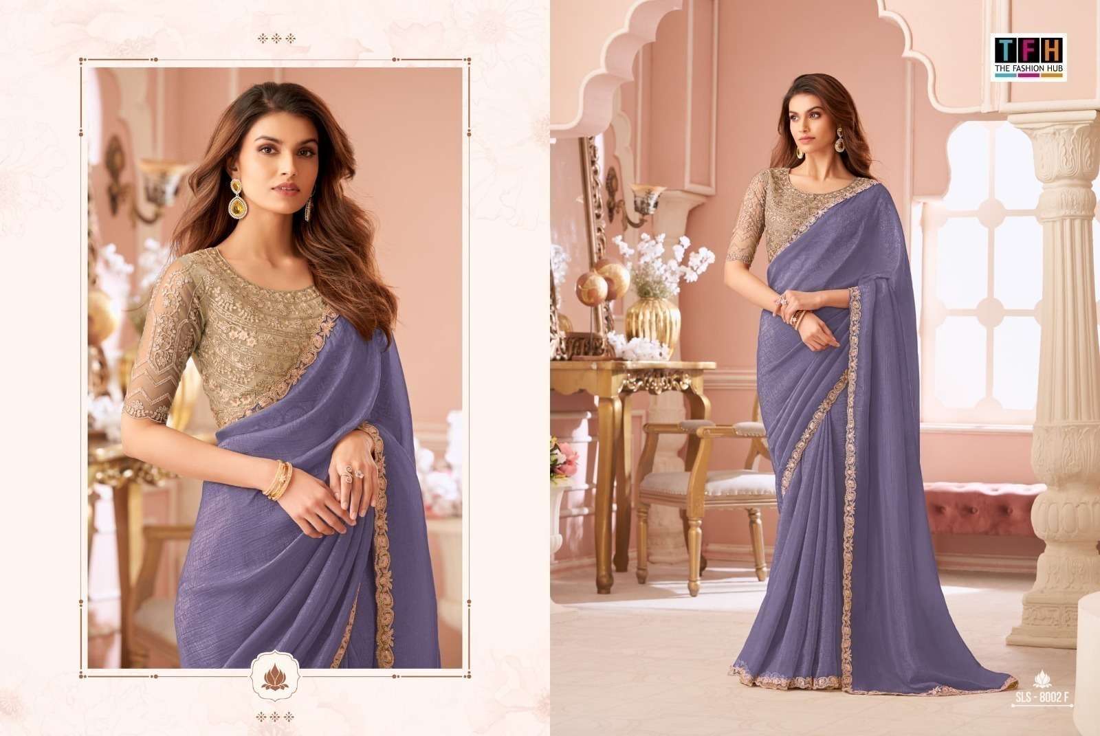 TFH Salsa Style Hits SLS 8002 Colors Party Wear Georgette Saree Collection Surat