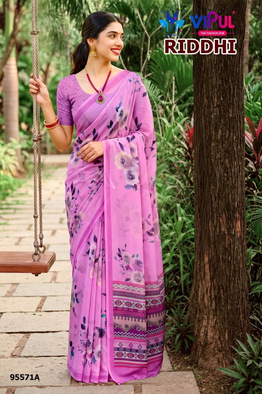 Vipul Saree Riddhi Vol 21 95571 Colors Premium Weightless Saree Collection 