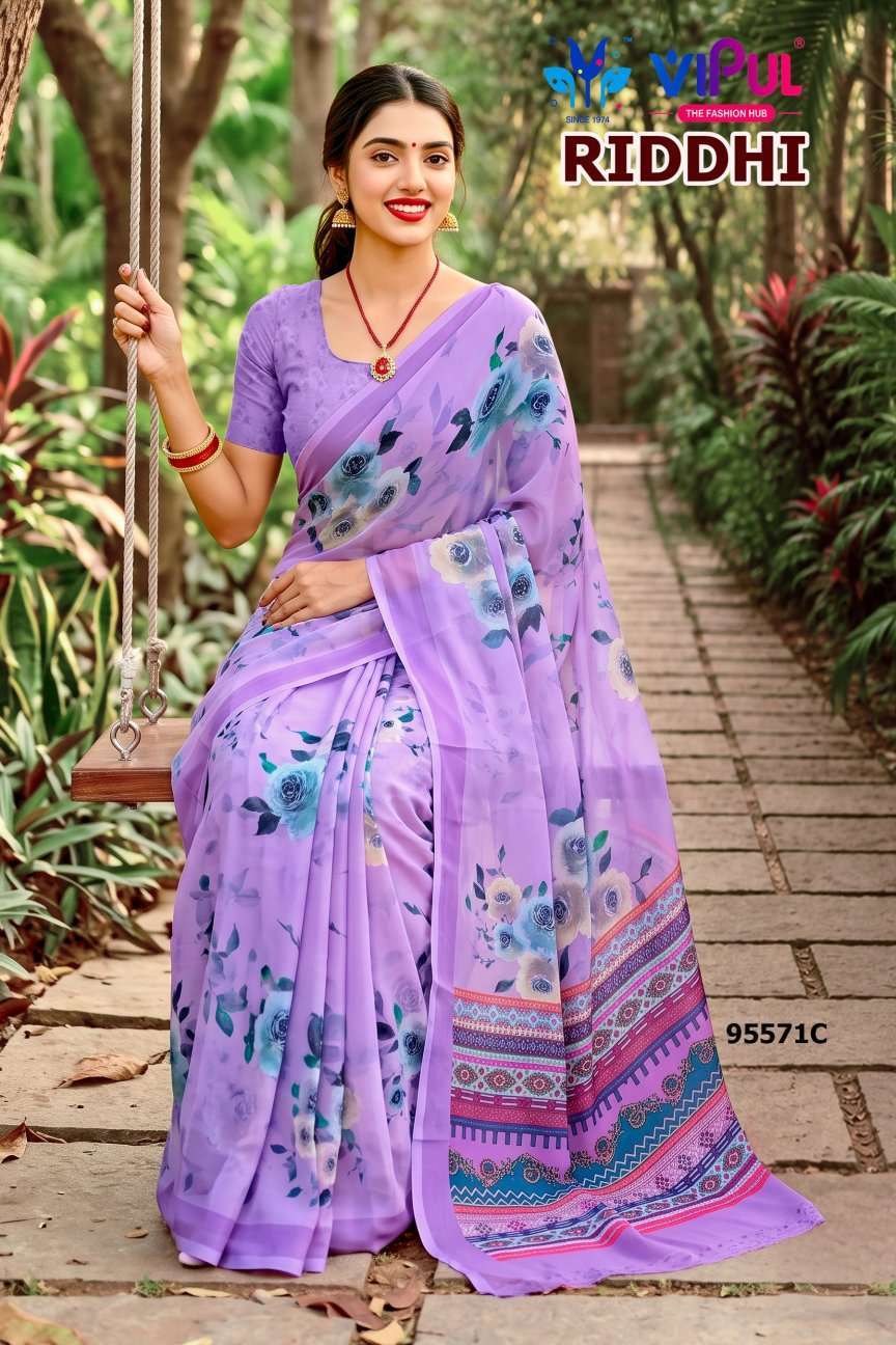 Vipul Saree Riddhi Vol 21 95571 Colors Premium Weightless Saree Collection 