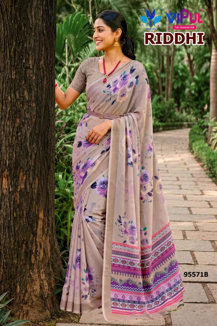 Vipul Saree Riddhi Vol 21 95571 Colors Premium Weightless Saree Collection 