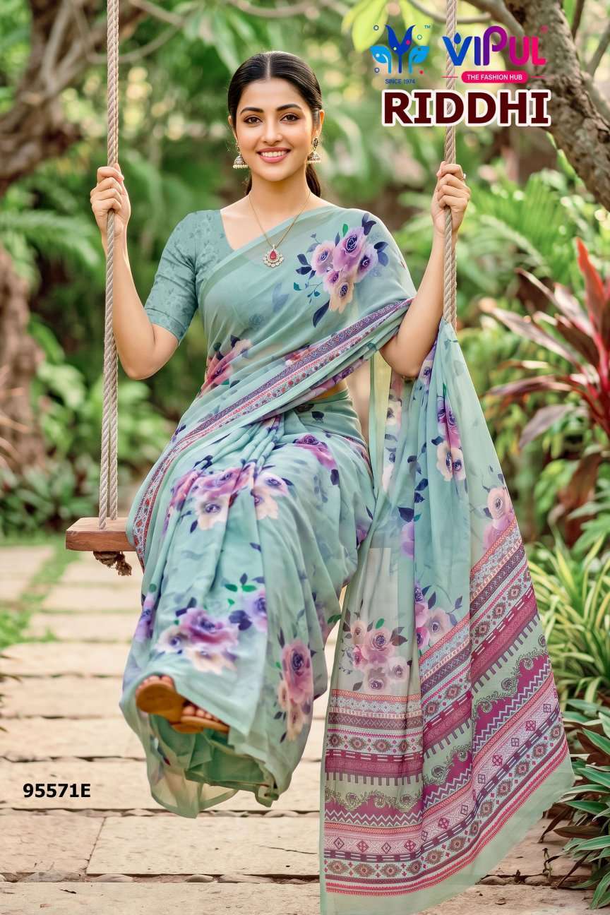 Vipul Saree Riddhi Vol 21 95571 Colors Premium Weightless Saree Collection 