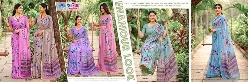 Vipul Saree Riddhi Vol 21 95571 Colors Premium Weightless Saree Collection 