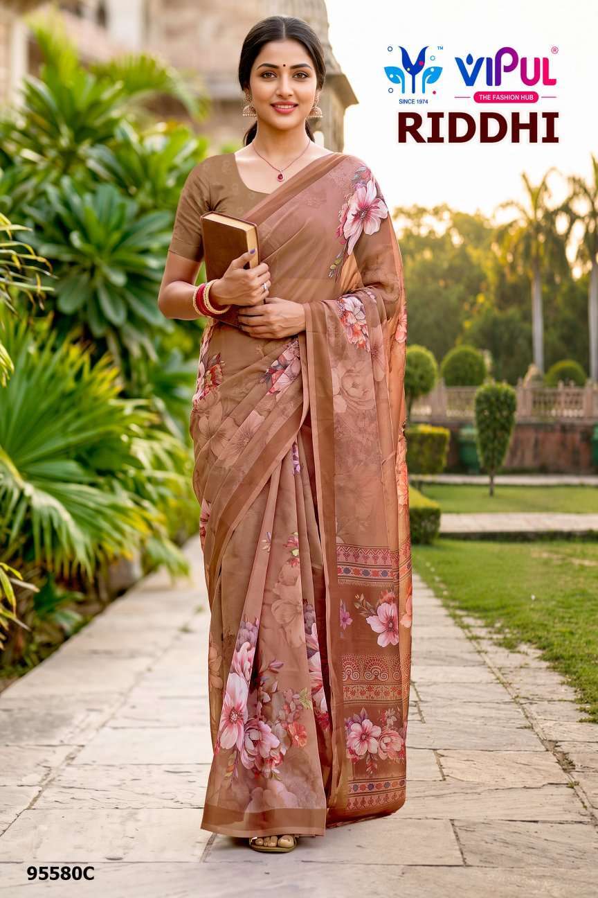 Vipul Saree Riddhi Vol 22 95580 Colors Daily Wear Saree Collection Exporters