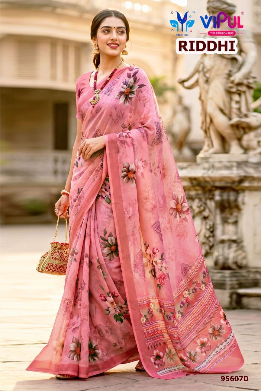 Vipul Saree Riddhi Vol 24 95607 Colors Women Wear Weightless Saree Collection Surat