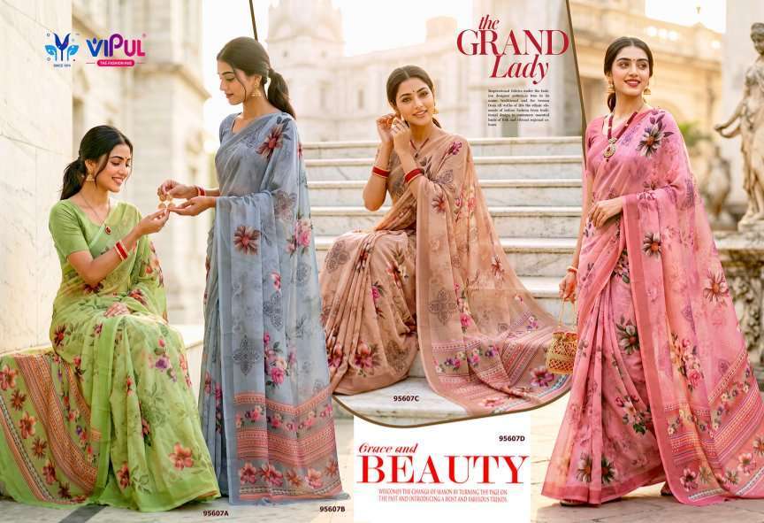 Vipul Saree Riddhi Vol 24 95607 Colors Women Wear Weightless Saree Collection Surat