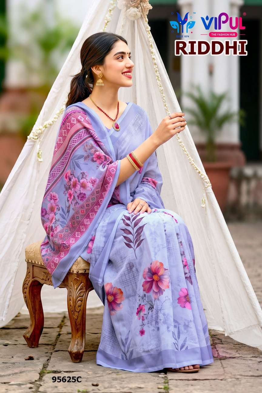 Vipul Saree Riddhi Vol 26 95625 Colors New Saree Collection 