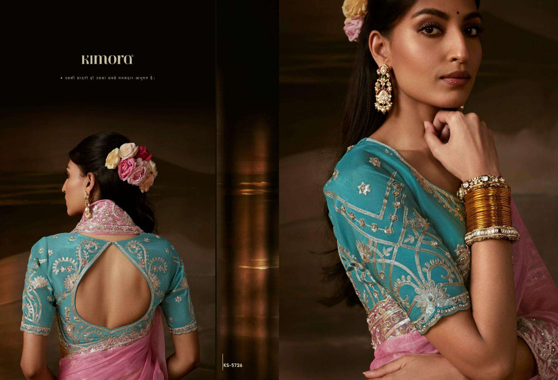 kimora chandrima traditional zari organza exclusive designer sarees catalog collection