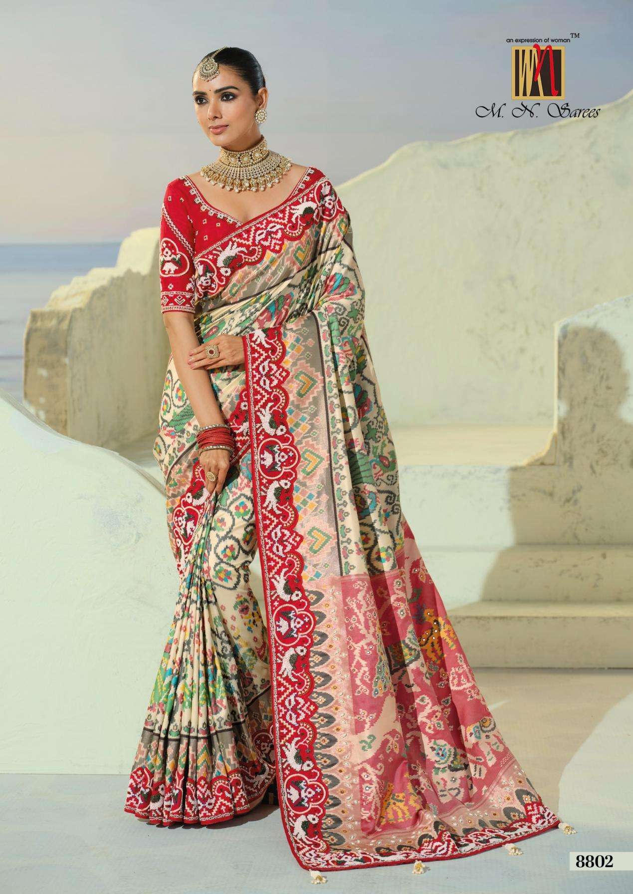 mn launch the heritage of patola occasion wear saree