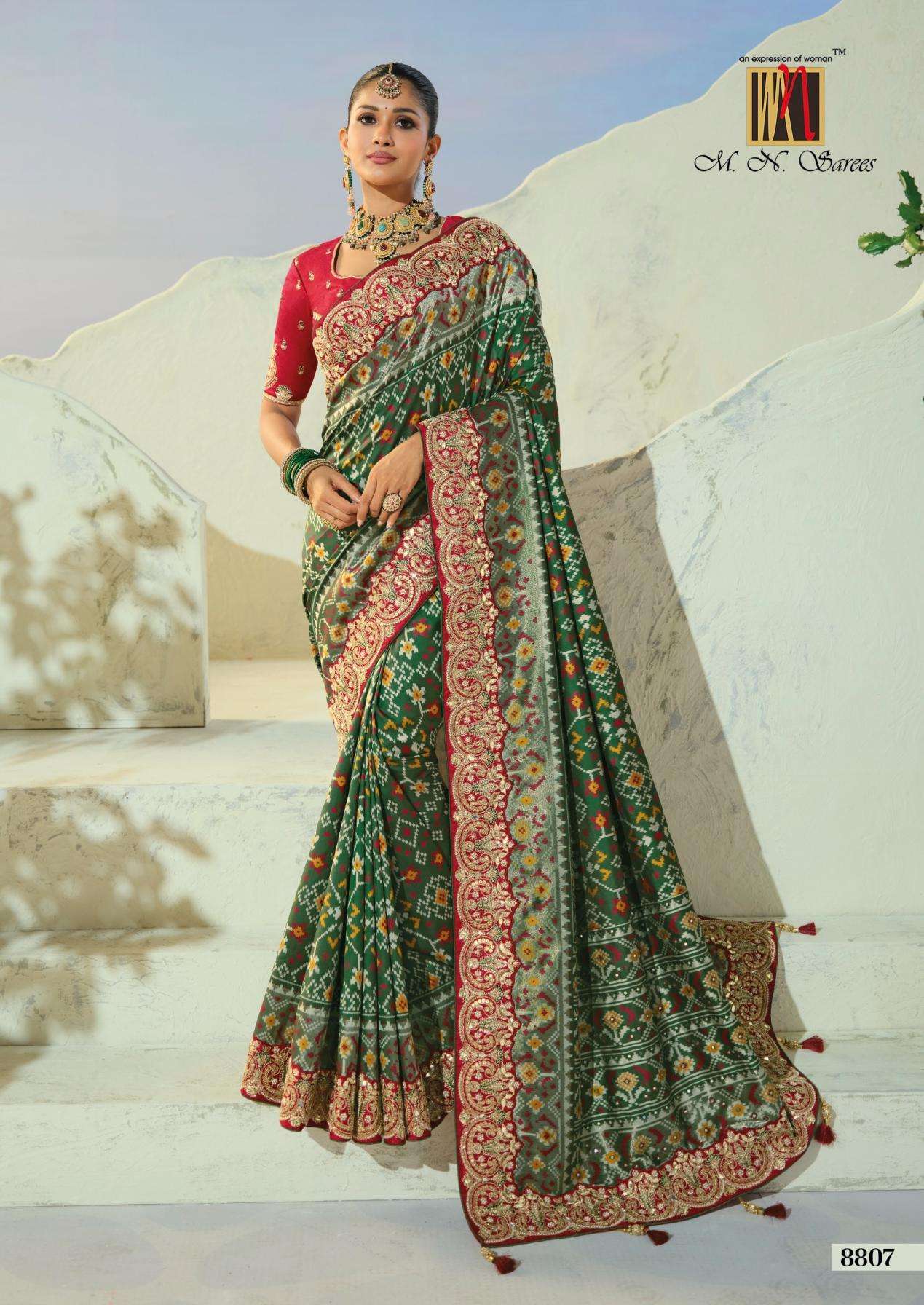 mn launch the heritage of patola occasion wear saree