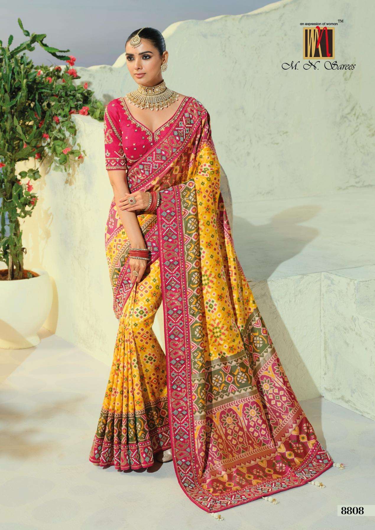 mn launch the heritage of patola occasion wear saree