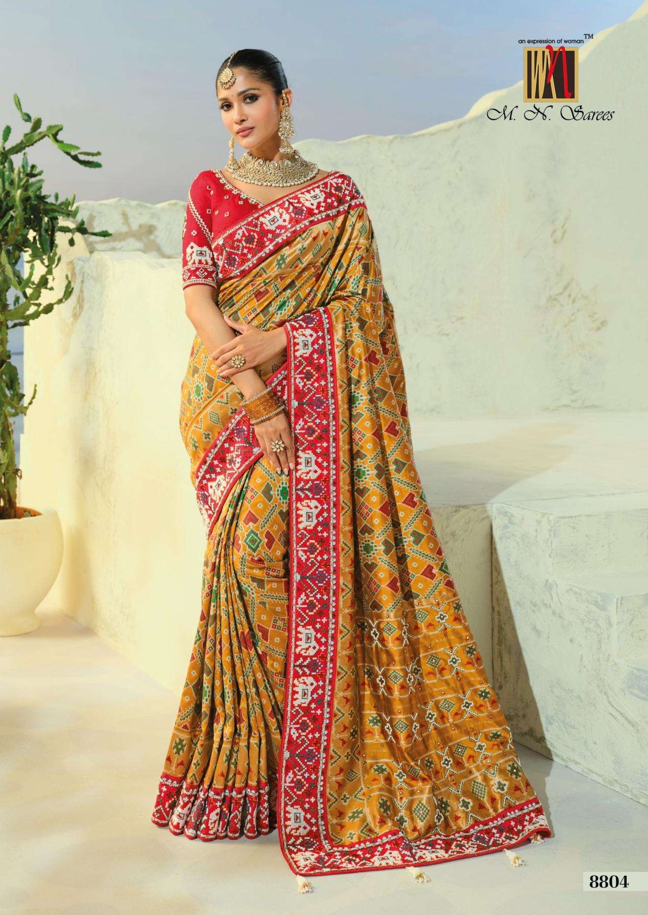 mn launch the heritage of patola occasion wear saree