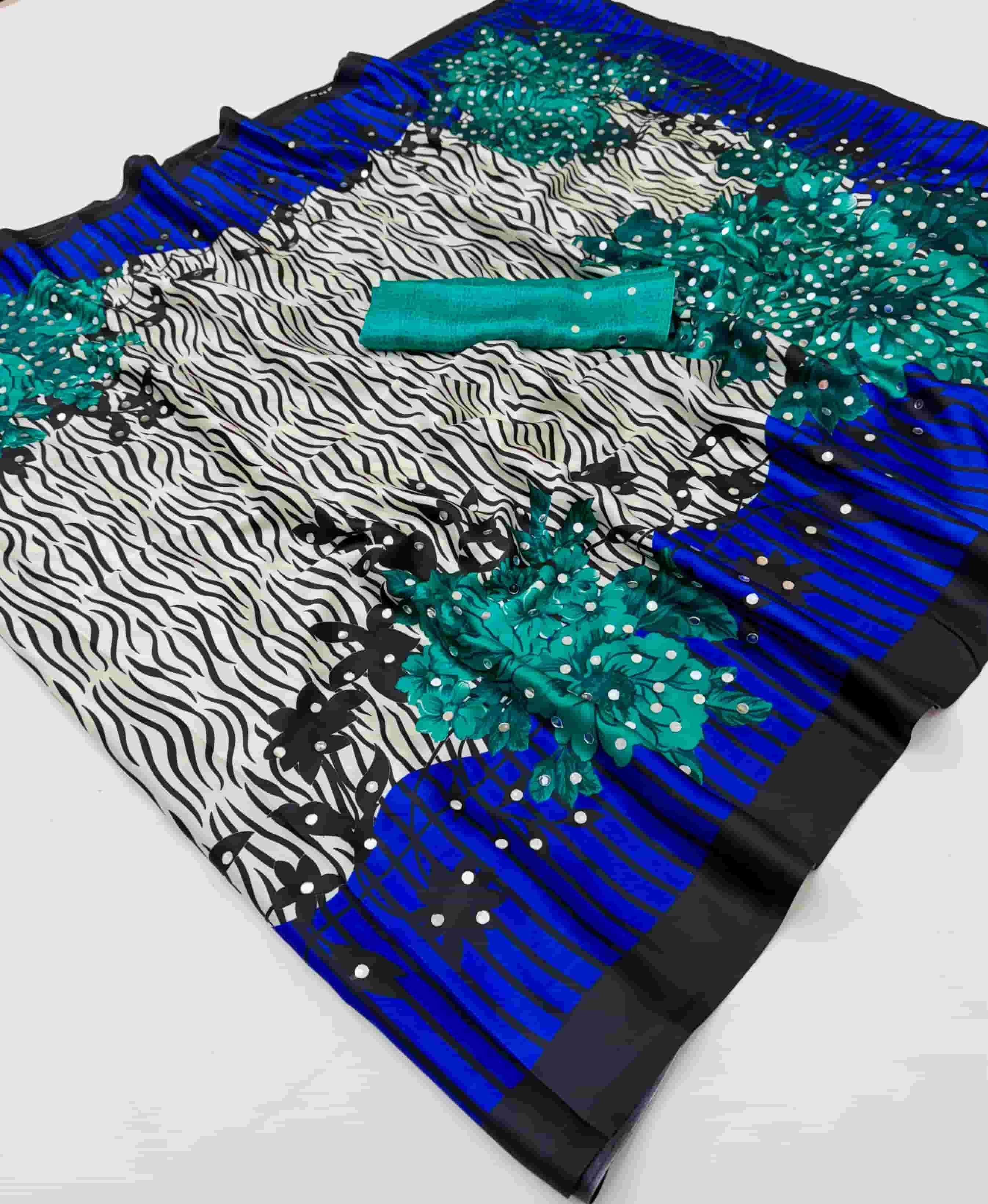 Rajtex Pure Ajrakh Mirror Modal Satin Catalog Supplier Surat