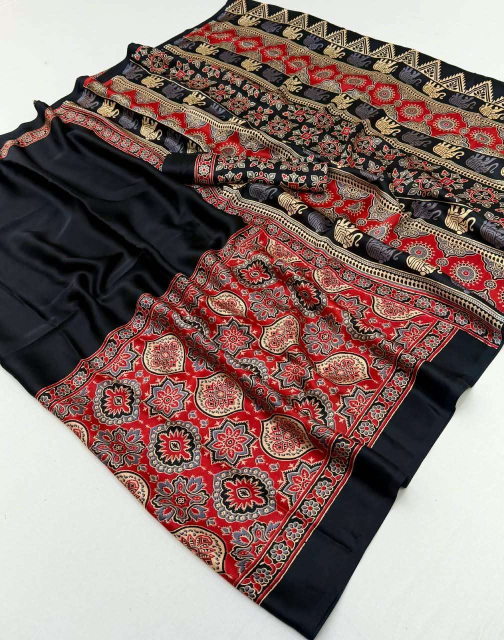 Rajtex Pure Ajrakh Vol 34 Daily Wear Saree Catalog Exporter