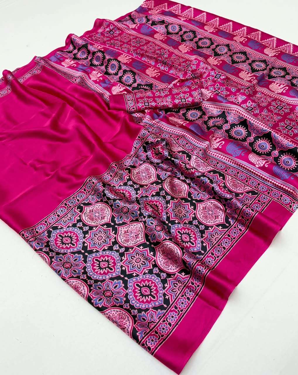 Rajtex Pure Ajrakh Vol 34 Daily Wear Saree Catalog Exporter
