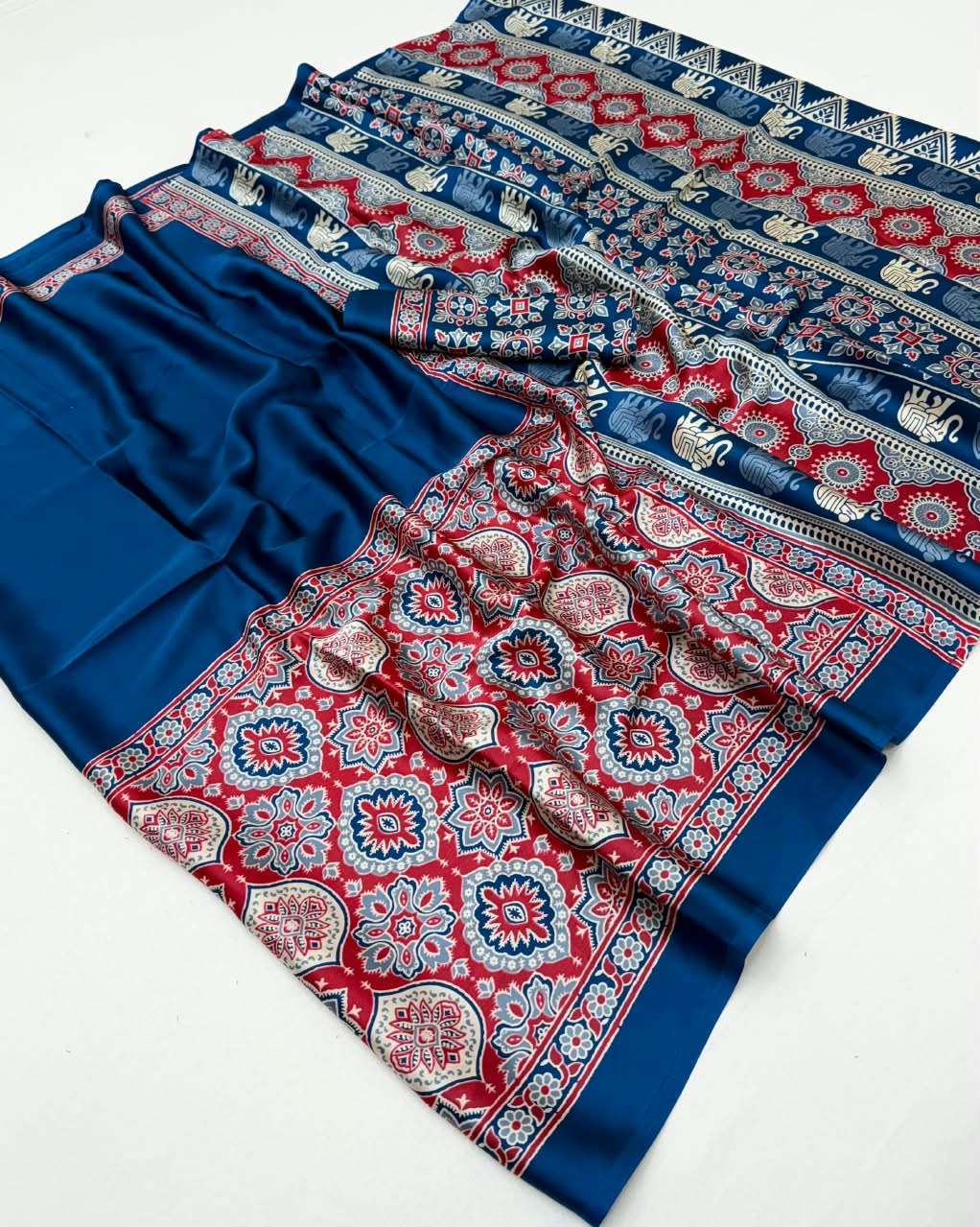 Rajtex Pure Ajrakh Vol 34 Daily Wear Saree Catalog Exporter