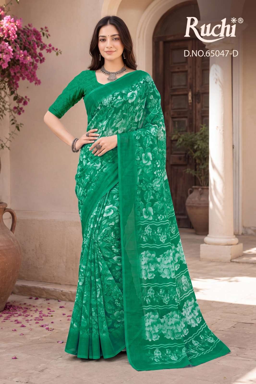 Ruchi Saree Saffron Chiffon Vol 276 Daily Wear Saree Catalog Exporter