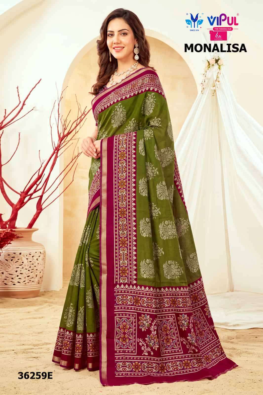 Vipul Saree Monalisa 36259 Colors Women Wear Saree Collection