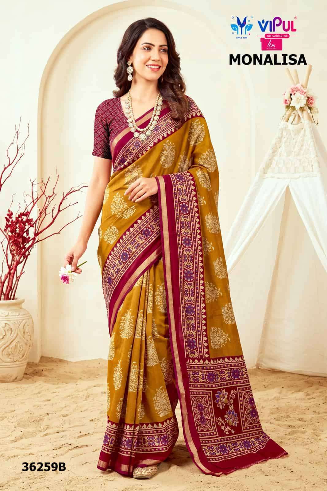 Vipul Saree Monalisa 36259 Colors Women Wear Saree Collection