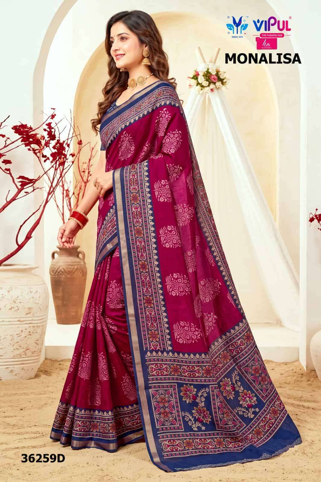 Vipul Saree Monalisa 36259 Colors Women Wear Saree Collection