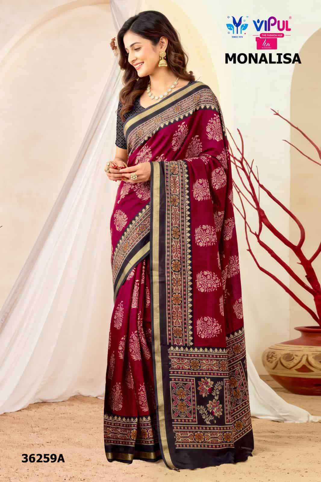 Vipul Saree Monalisa 36259 Colors Women Wear Saree Collection
