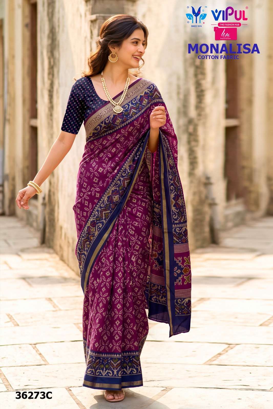 Vipul Saree Monalisa 36273 Colors New Saree Catalog Wholesaler