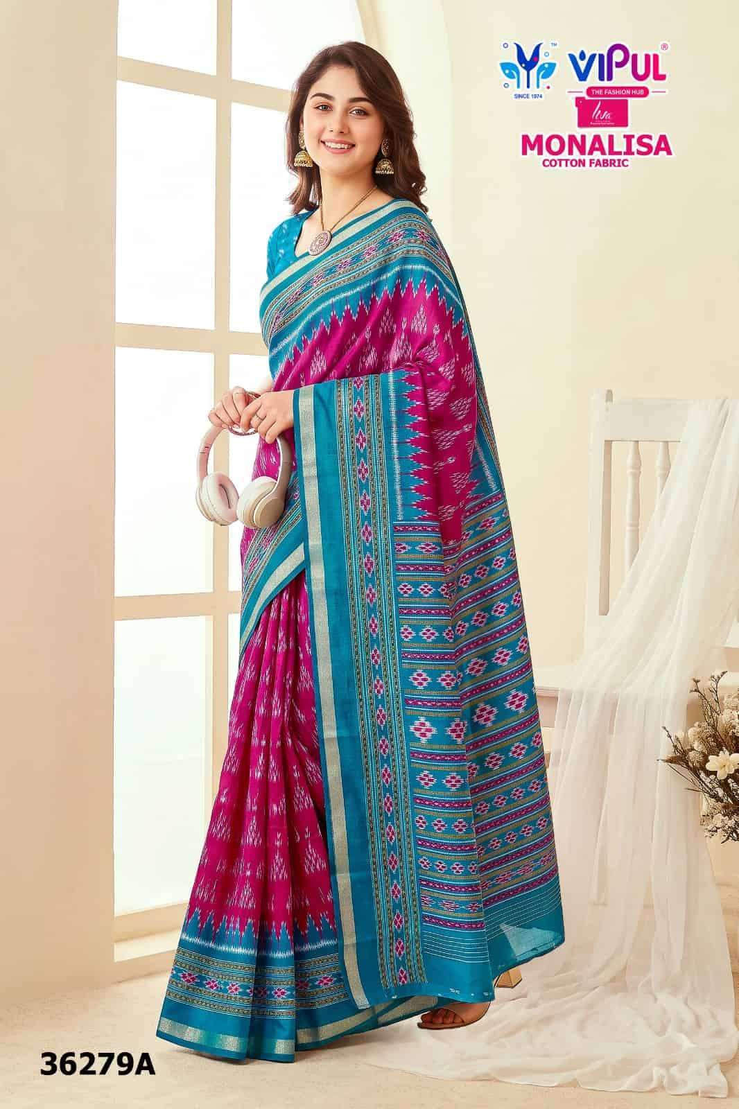 Vipul Saree Monalisa 36279 Colors Exclusive Cotton Saree Catalog Exporter