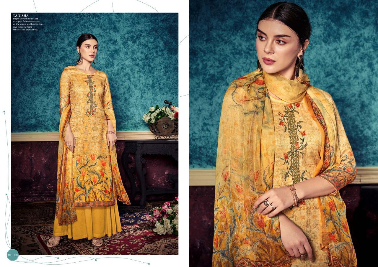 Sargam Prints Tanisha Pure Pashmina Digital Print With Designer Work Plazzo Style Salwar Suit Catalog Wholesaler