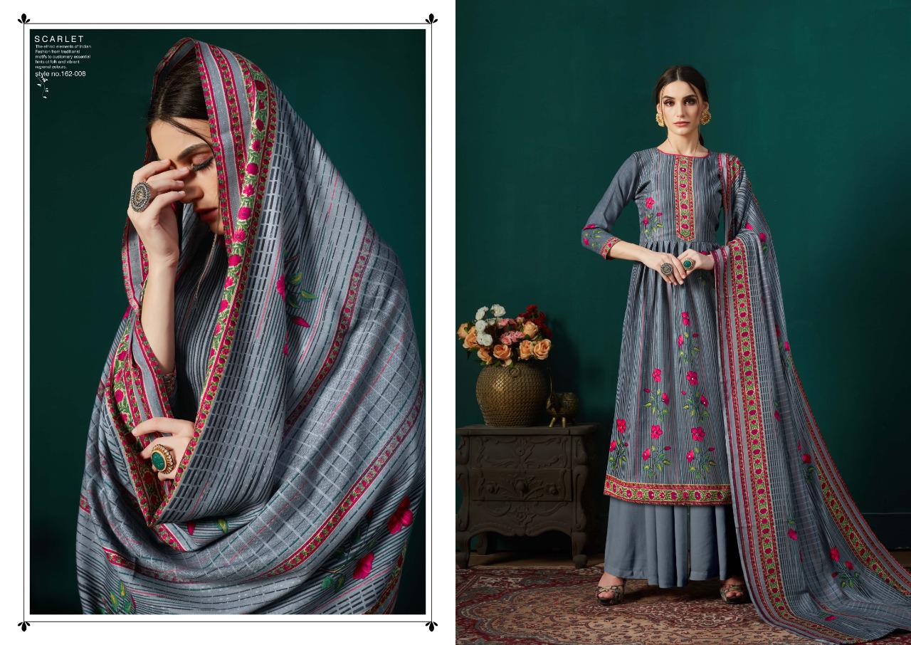 Sargam Prints Presents Scarlet Pure Pashmina Printplazzo Salwar Suit
