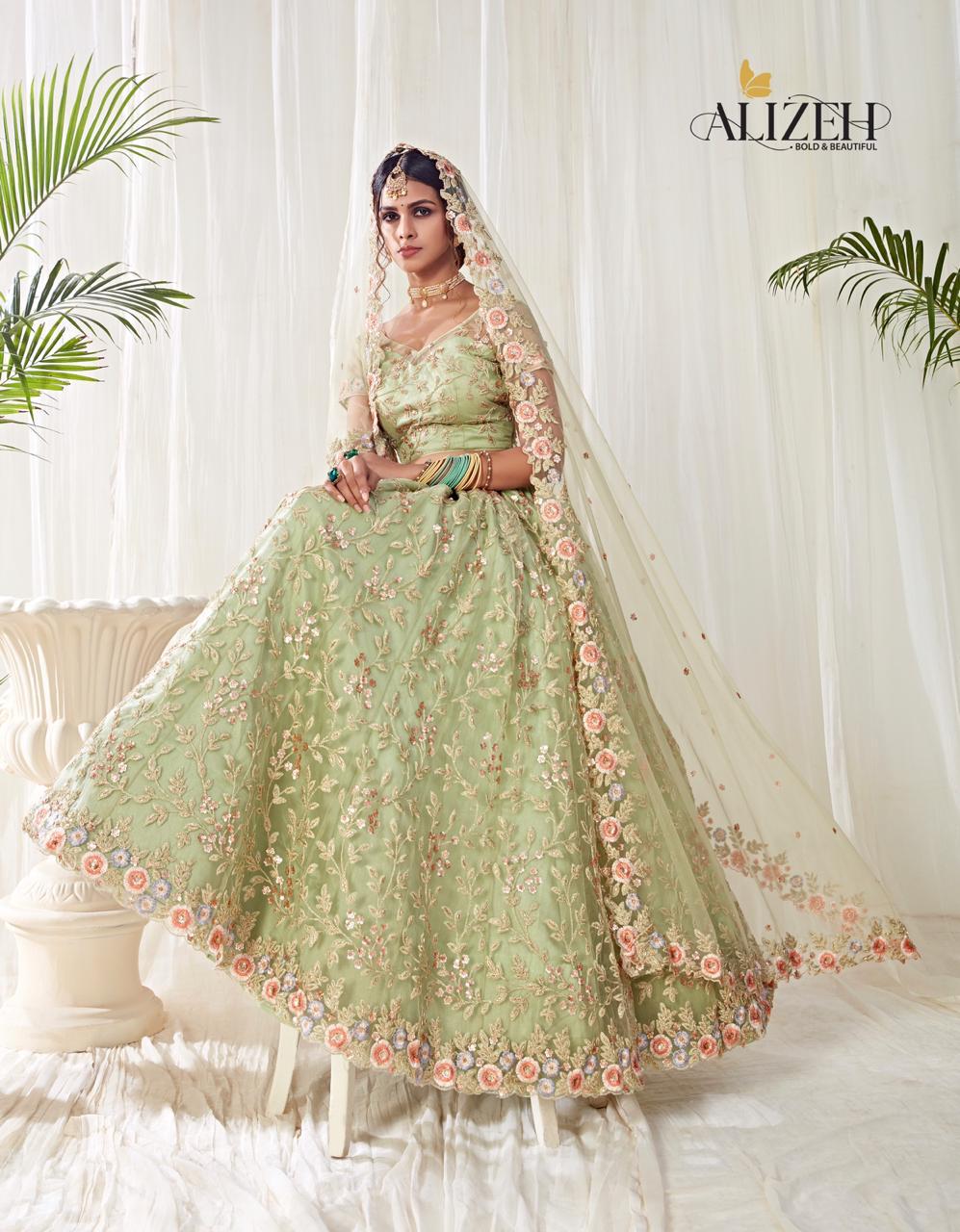 Alizeh Presents Engagement 1009 To 1011 Series Bridal Designer Lehenga Choli Catalog Wholesaler