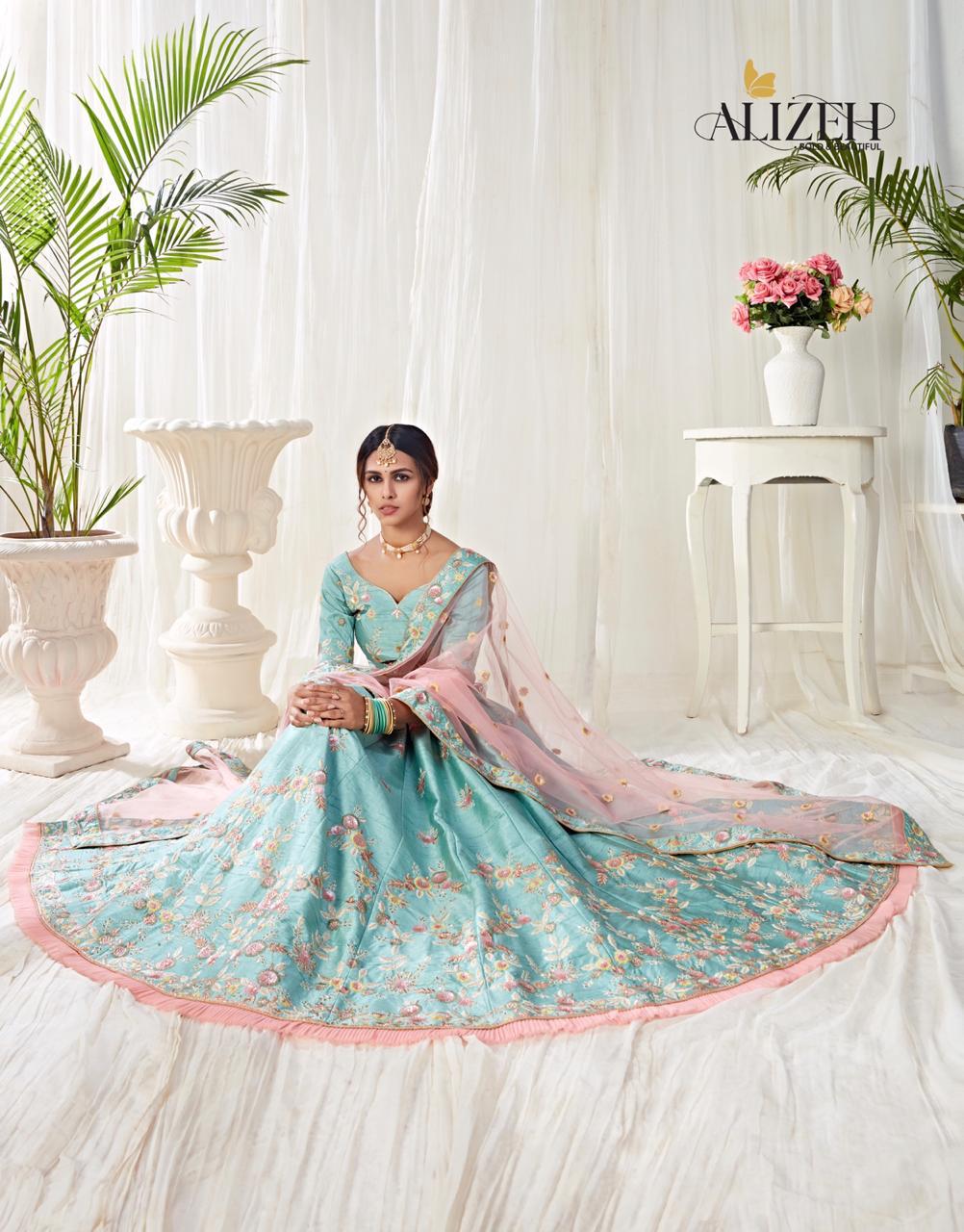Alizeh Presents Engagement 1009 To 1011 Series Bridal Designer Lehenga Choli Catalog Wholesaler