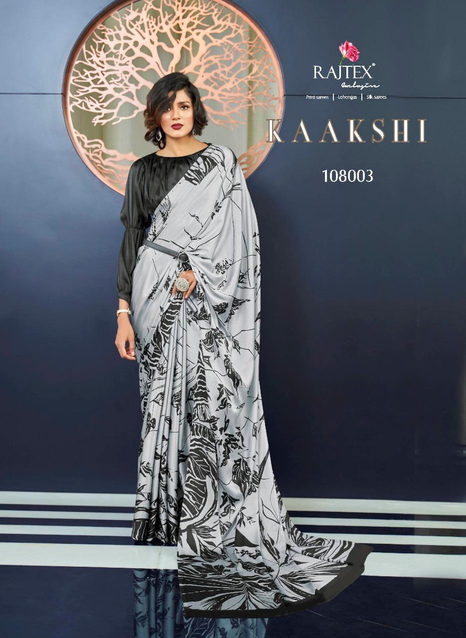 Rajtex Presents Kaashi Silk Digital Printed Japan Satin Crepe Sarees Catalogue Wholesaler