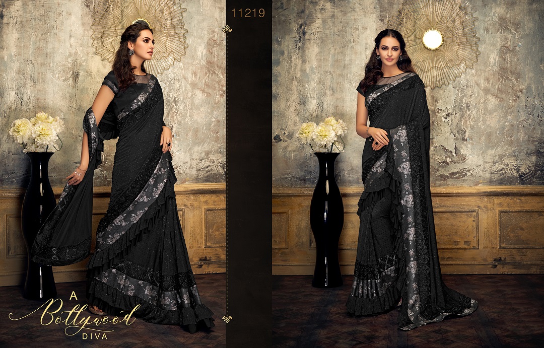 Mahotsav Presents Norita-11200 Keisha Series Beautiful Designer Party Wear Sarees Catalog Wholesaler