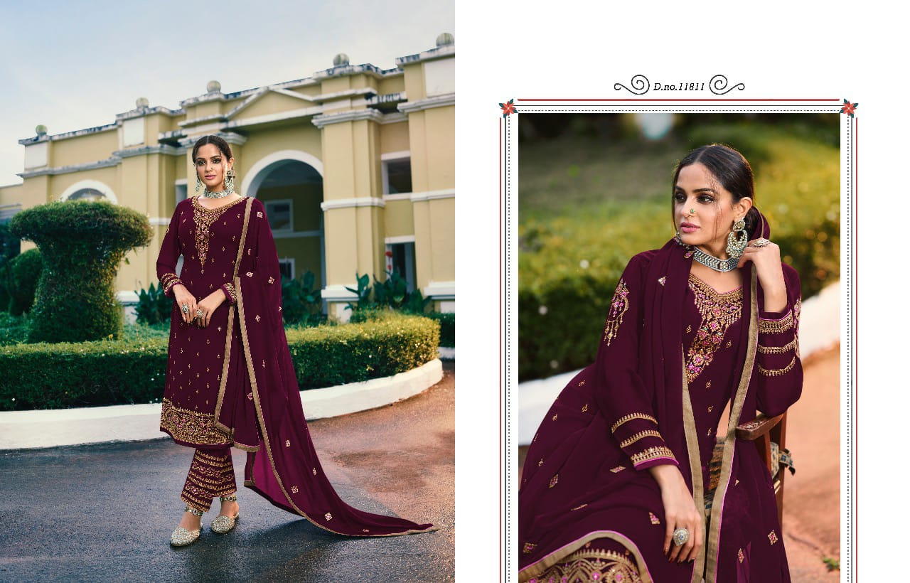 Zisa Presents Every Day Vol-65 Georgettewith Embroidery Work Salwar Suit