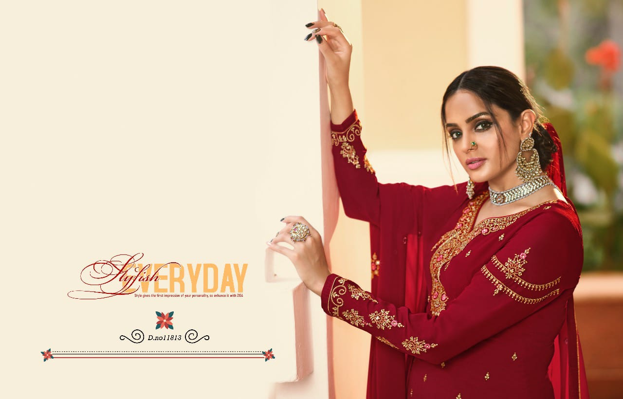Zisa Presents Every Day Vol-65 Georgettewith Embroidery Work Salwar Suit