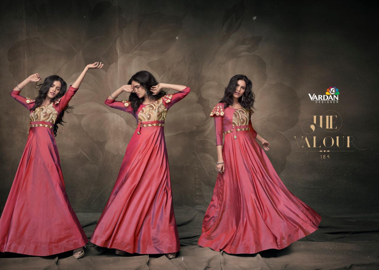 Vardhan Designer Presents Navya Vol-9 Heavy Embroidery Work Designer Fancy Gown Catalog Collection