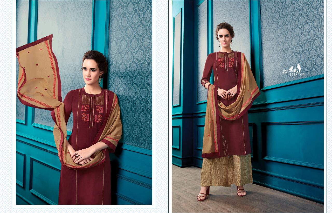 Rangoon Presents Bliss Flex Cotton Straight Long Kurtis With Plazzo Collection At Wholesale