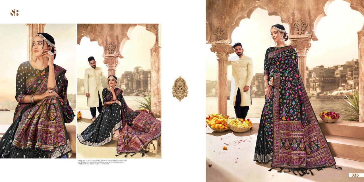 Shruti Banaras 301 To 330 Series Wedding Wear Pure Banarasi Silk Sarees Supplier In Surat