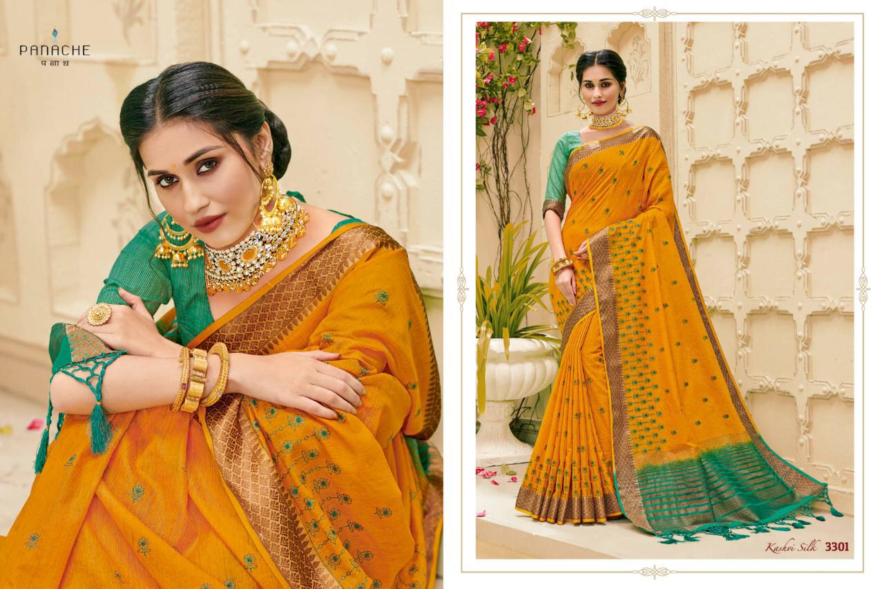 Panache Sarees Presents Kashvi Silk Beautiful Designer Sarees Wholesaler