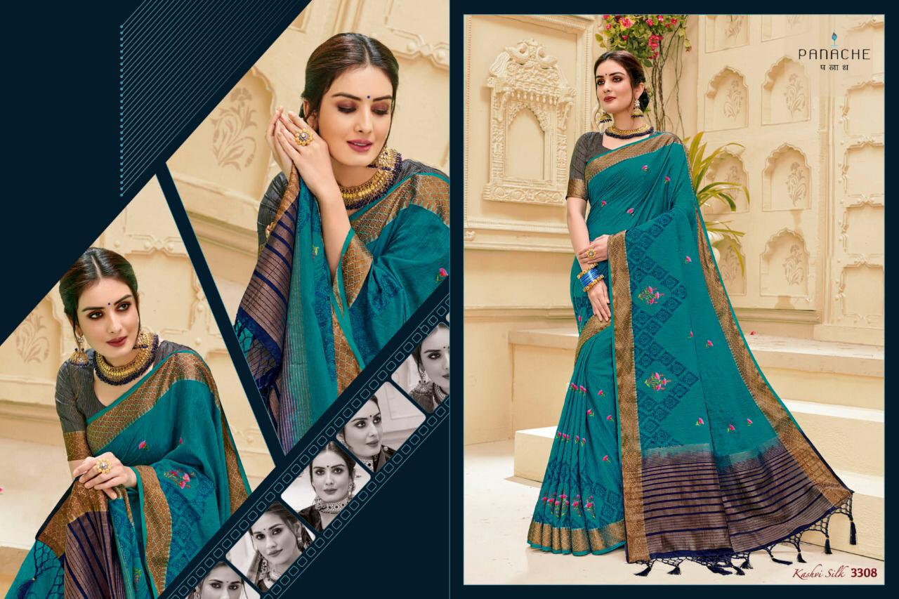 Panache Sarees Presents Kashvi Silk Beautiful Designer Sarees Wholesaler